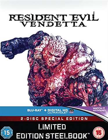 Resident Evil: Vendetta (15) 2017 Limited Ed. Steelbook 2 Disc